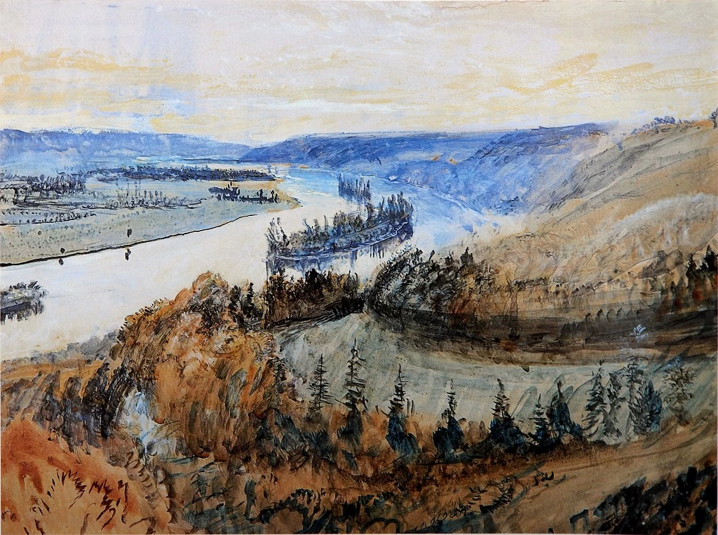 Rouenn La Senna e le sue isole da Canteleu, 1880